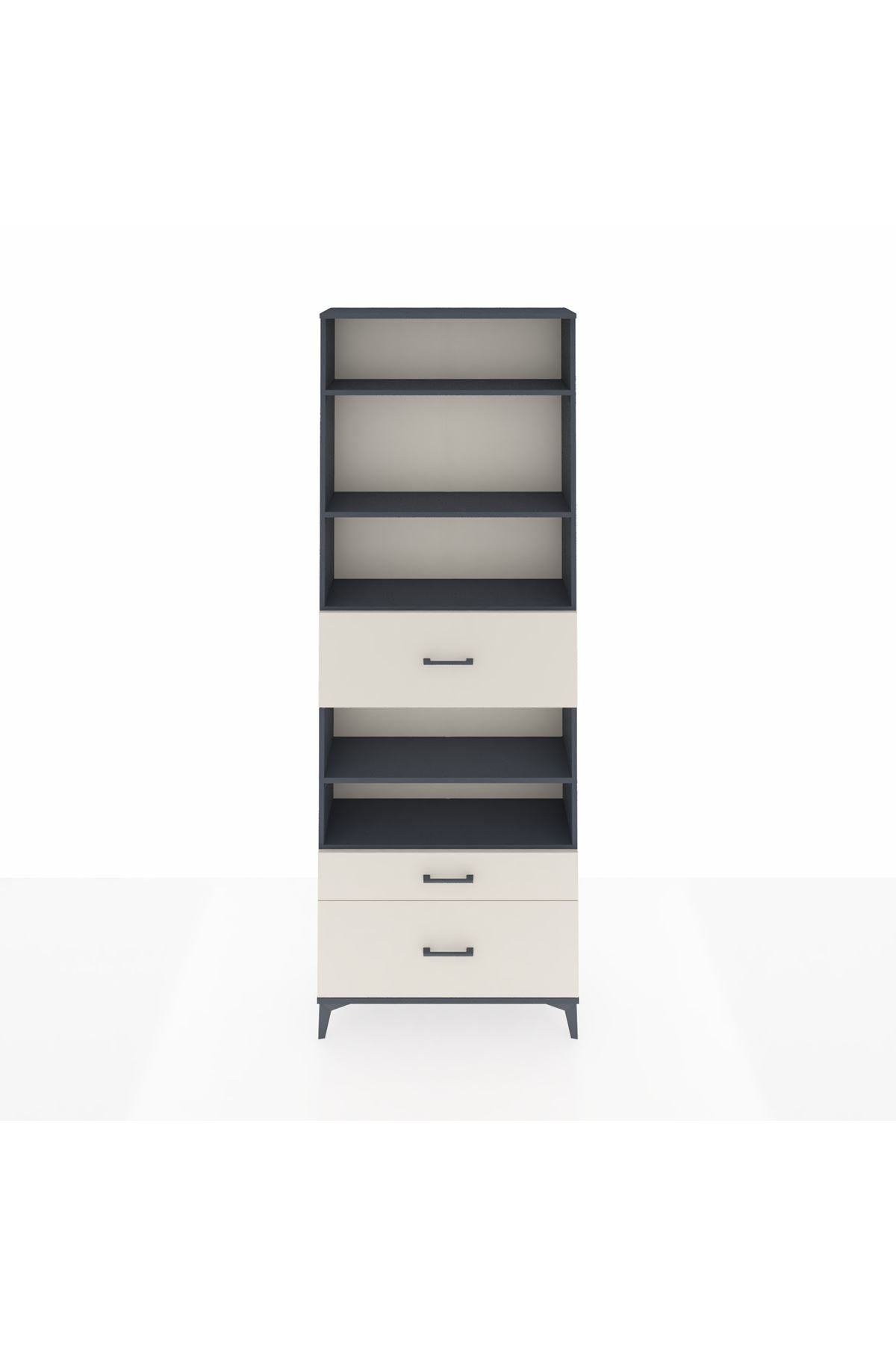 Arges Dolap 5 Raflı 3 Çekmeceli 88x30x243 - S33M170V4A