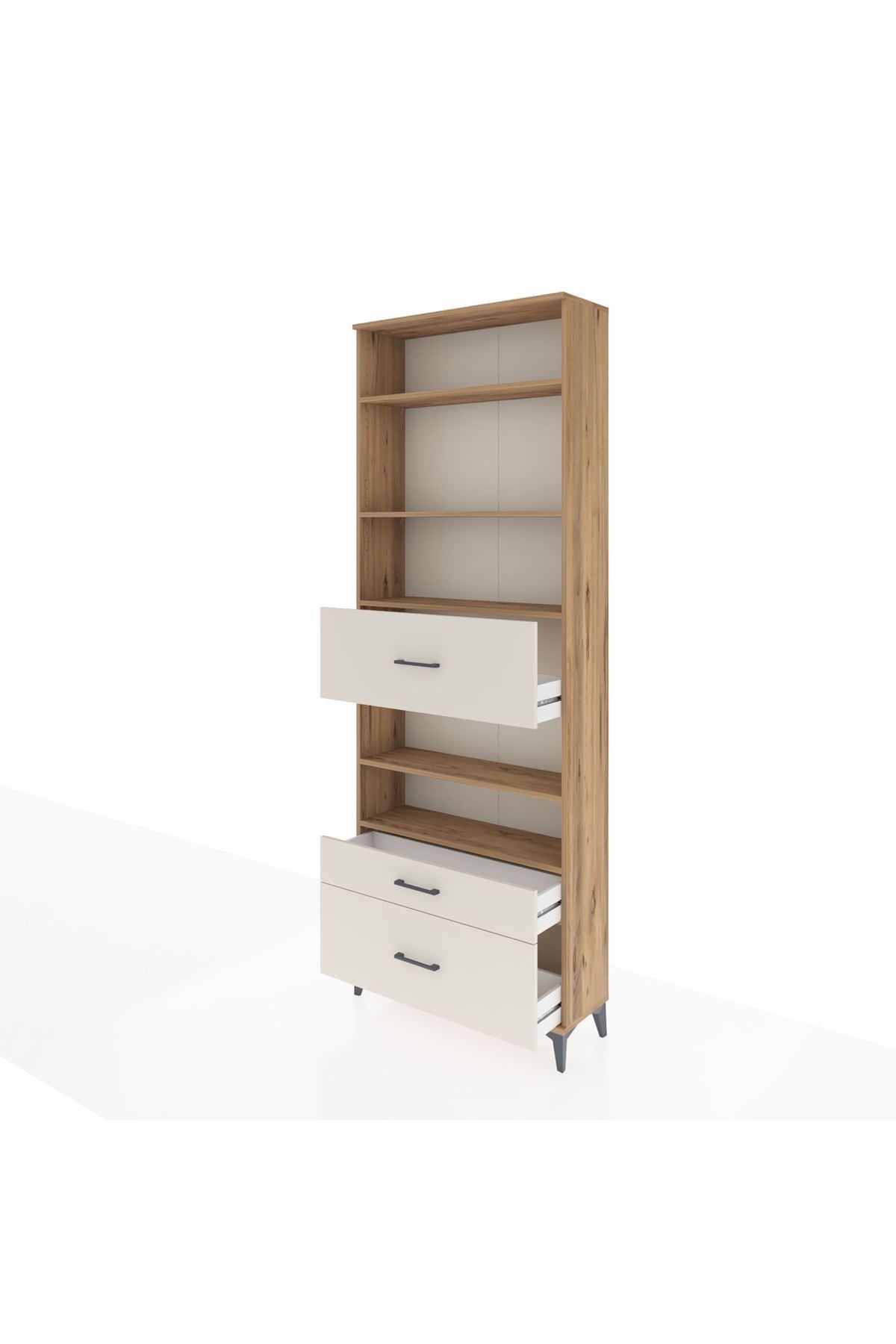 Arges Dolap 5 Raflı 3 Çekmeceli 88x30x243 - S33M170V7A
