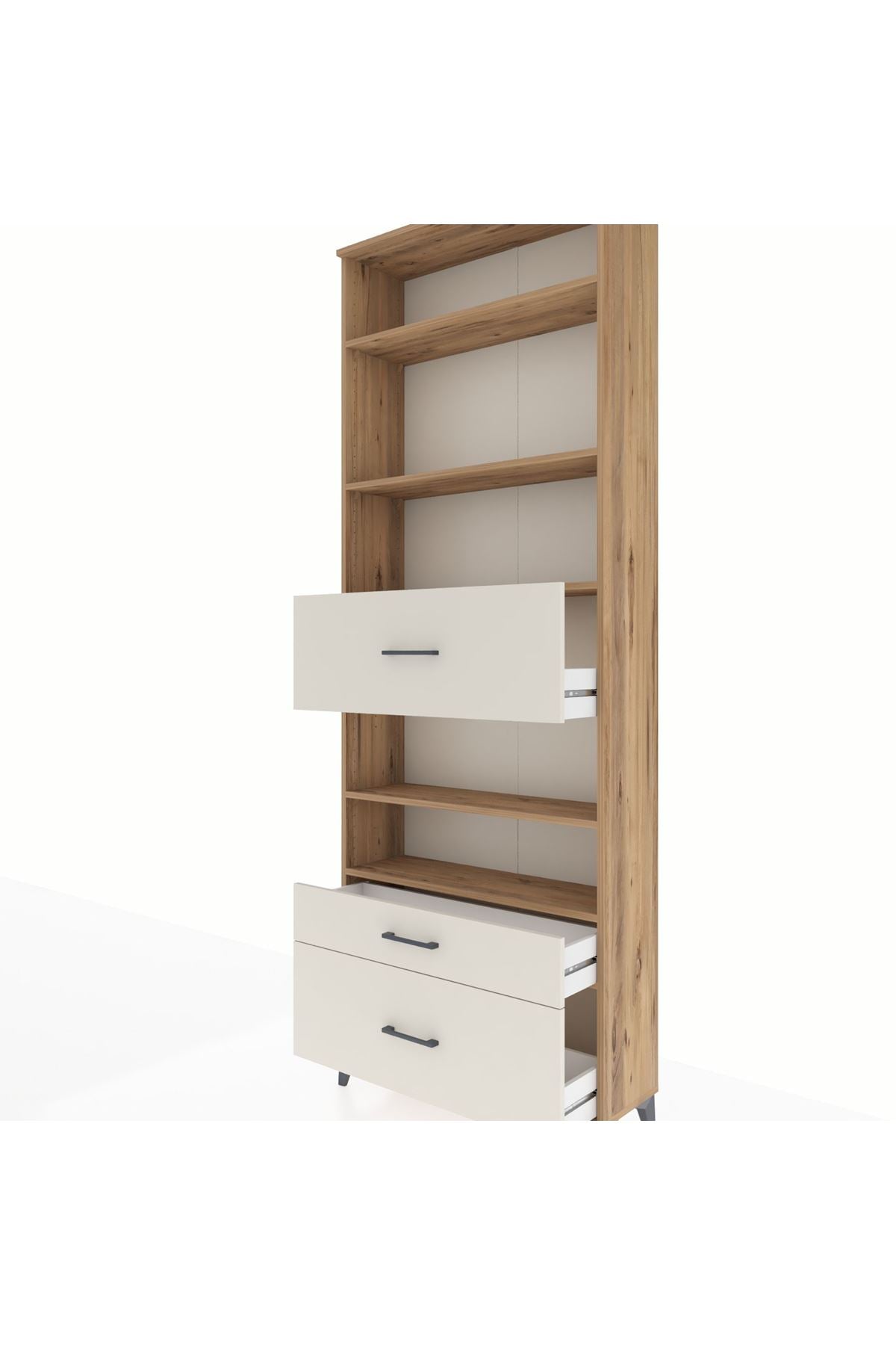 Arges Dolap 5 Raflı 3 Çekmeceli 88x30x243 - S33M170V7A