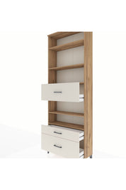 Arges Dolap 5 Raflı 3 Çekmeceli 88x30x243 - S33M170V7A