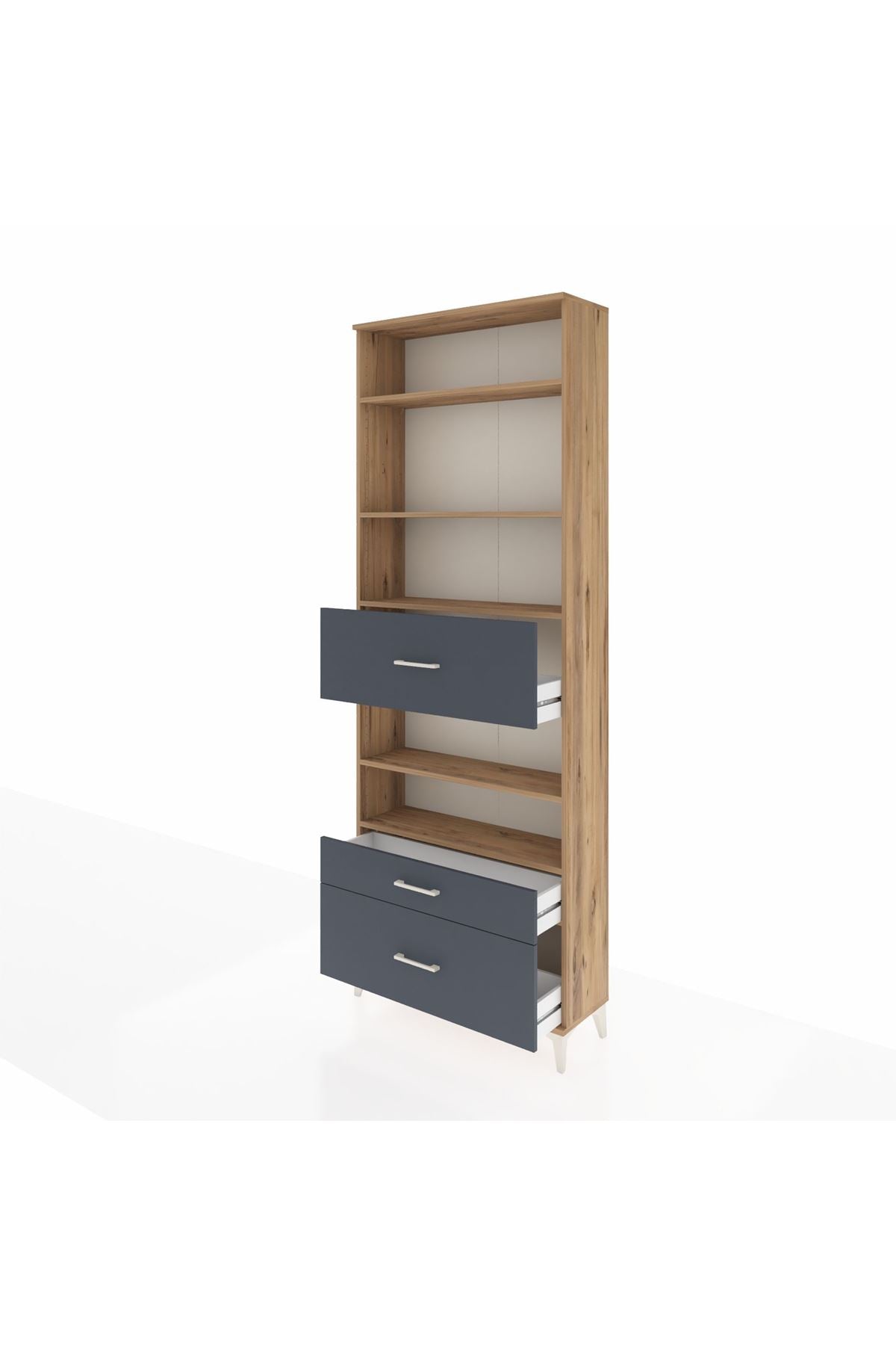 Arges Dolap 5 Raflı 3 Çekmeceli 88x30x243 - S33M170V8A