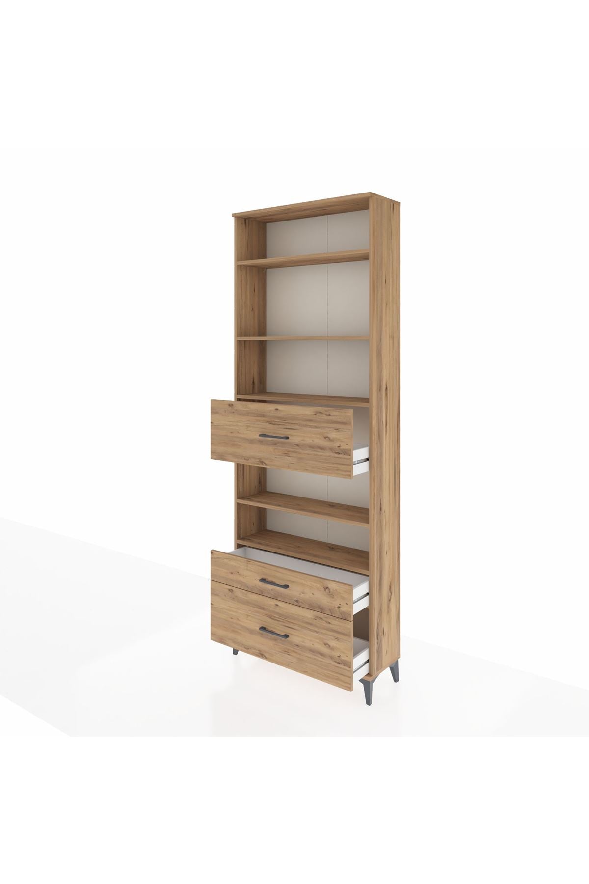 Arges Dolap 5 Raflı 3 Çekmeceli 88x30x243 - S33M170V9A