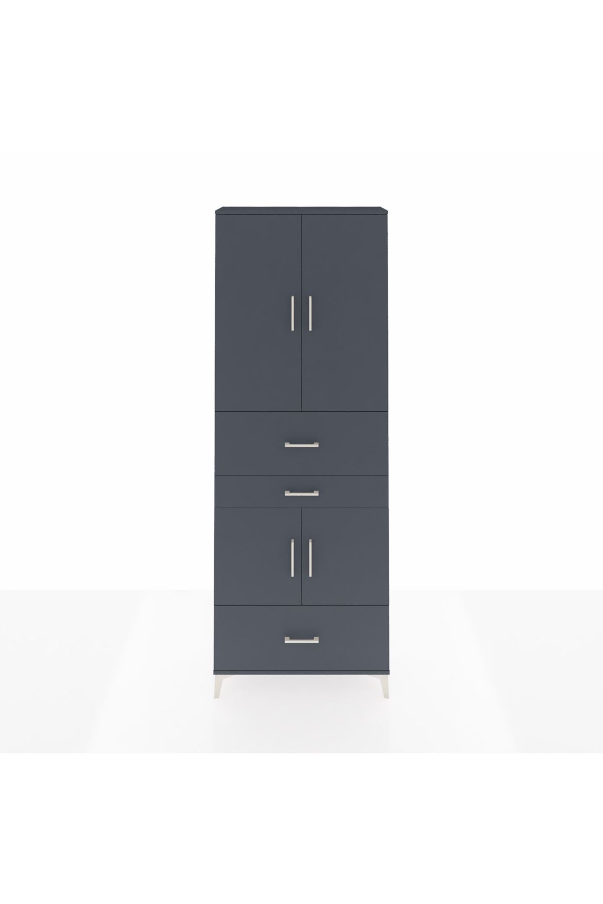Arges Dolap 4 Raflı 3 Çekmeceli 4 Kapaklı 88x30x243 - S33M171V5A