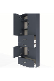Arges Dolap 4 Raflı 3 Çekmeceli 4 Kapaklı 88x30x243 - S33M171V5A