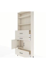 Arges Dolap 4 Raflı 3 Çekmeceli 2 Kapaklı 88x30x243 - S33M172V1A