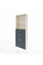 Arges Dolap 4 Raflı 3 Çekmeceli 2 Kapaklı 88x30x243 - S33M172V2A