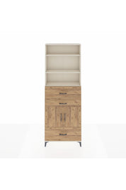 Arges Dolap 4 Raflı 3 Çekmeceli 2 Kapaklı 88x30x243 - S33M172V3A