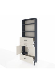 Arges Dolap 4 Raflı 3 Çekmeceli 2 Kapaklı 88x30x243 - S33M172V4A