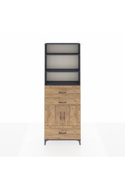 Arges Dolap 4 Raflı 3 Çekmeceli 2 Kapaklı 88x30x243 - S33M172V6A