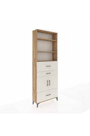 Arges Dolap 4 Raflı 3 Çekmeceli 2 Kapaklı 88x30x243 - S33M172V7A
