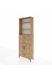 Arges Dolap 4 Raflı 3 Çekmeceli 2 Kapaklı 88x30x243 - S33M172V9A