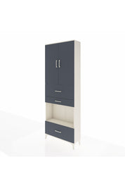 Arges Dolap 4 Raflı 3 Çekmeceli 2 Kapaklı 88x30x243 - S33M173V2A