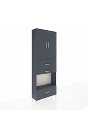 Arges Dolap 4 Raflı 3 Çekmeceli 2 Kapaklı 88x30x243 - S33M173V5A