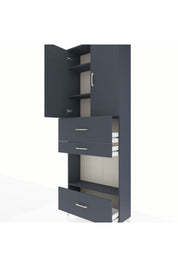 Arges Dolap 4 Raflı 3 Çekmeceli 2 Kapaklı 88x30x243 - S33M173V5A