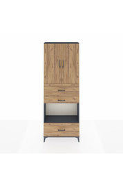 Arges Dolap 4 Raflı 3 Çekmeceli 2 Kapaklı 88x30x243 - S33M173V6A