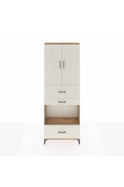 Arges Dolap 4 Raflı 3 Çekmeceli 2 Kapaklı 88x30x243 - S33M173V7A
