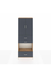 Arges Dolap 4 Raflı 3 Çekmeceli 2 Kapaklı 88x30x243 - S33M173V8A