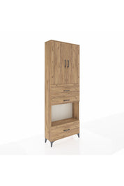 Arges Dolap 4 Raflı 3 Çekmeceli 2 Kapaklı 88x30x243 - S33M173V9A
