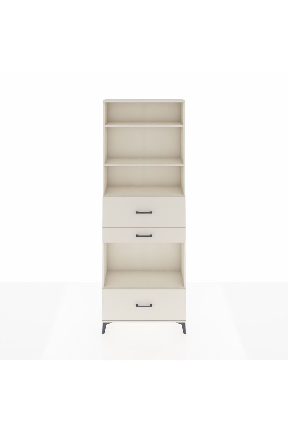 Arges Dolap 4 Raflı 3 Çekmeceli 88x30x243 - S33M174V1A