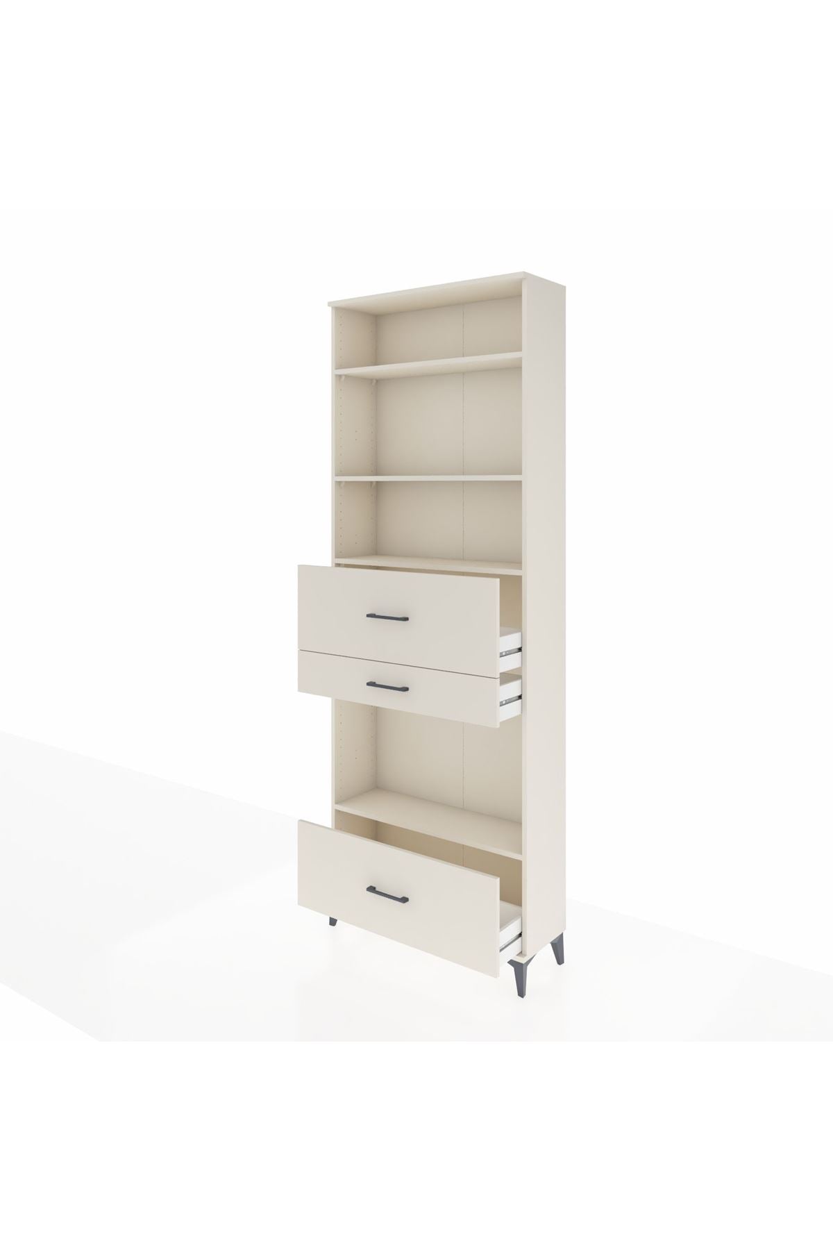 Arges Dolap 4 Raflı 3 Çekmeceli 88x30x243 - S33M174V1A