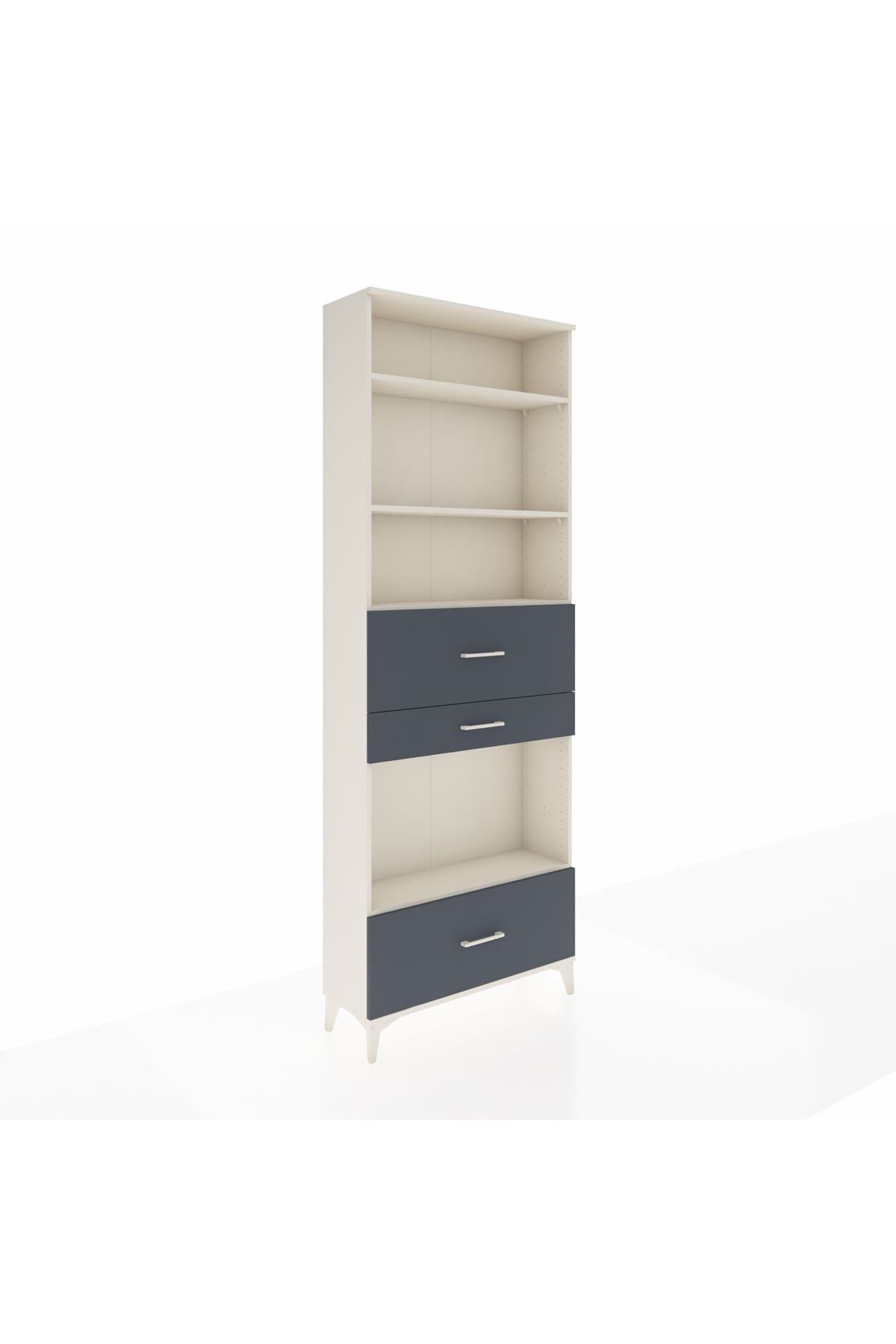 Arges Dolap 4 Raflı 3 Çekmeceli 88x30x243 - S33M174V2A