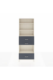 Arges Dolap 4 Raflı 3 Çekmeceli 88x30x243 - S33M174V2A