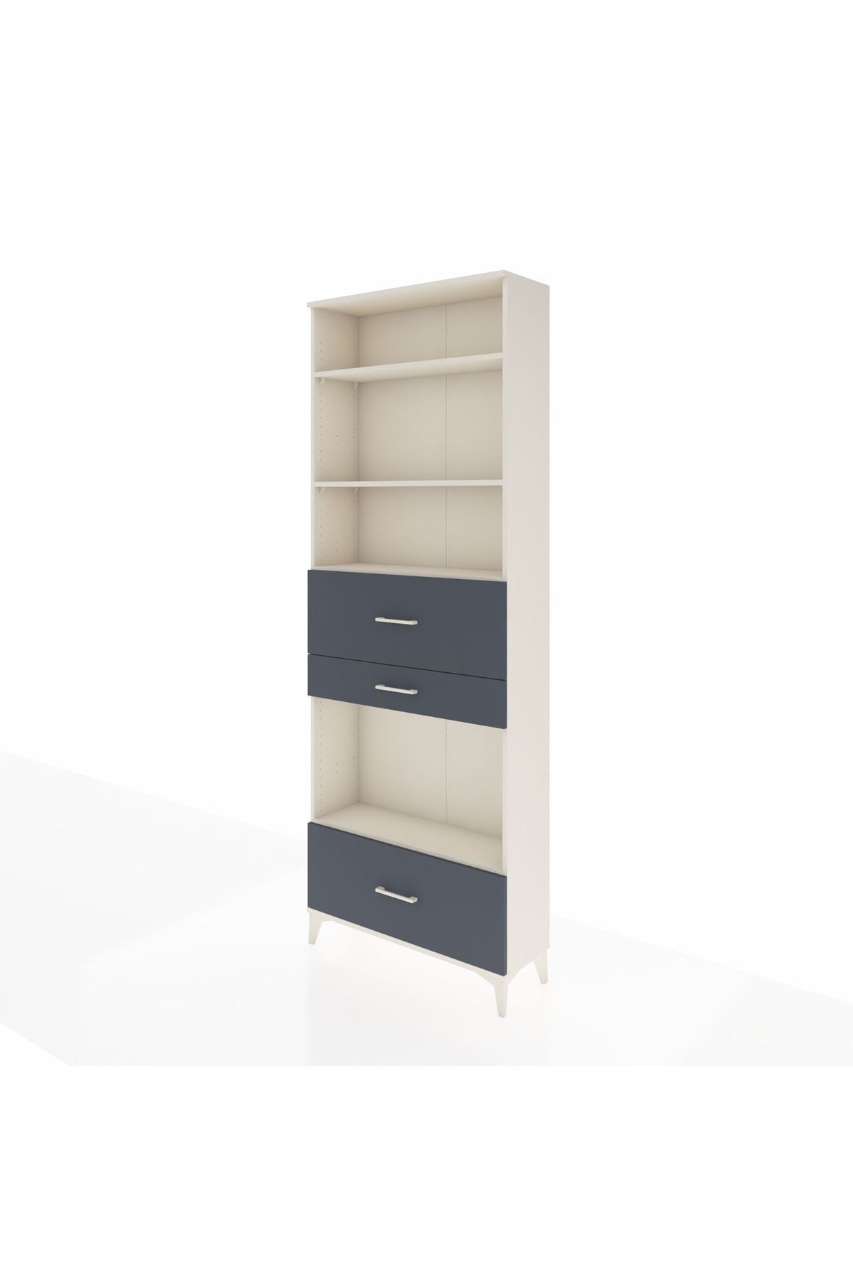 Arges Dolap 4 Raflı 3 Çekmeceli 88x30x243 - S33M174V2A