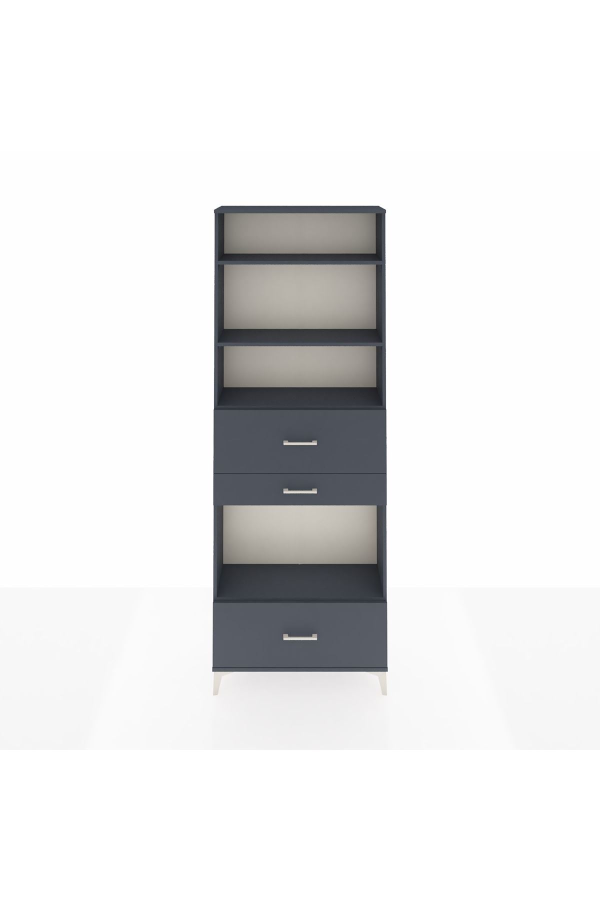 Arges Dolap 4 Raflı 3 Çekmeceli 88x30x243 - S33M174V5A