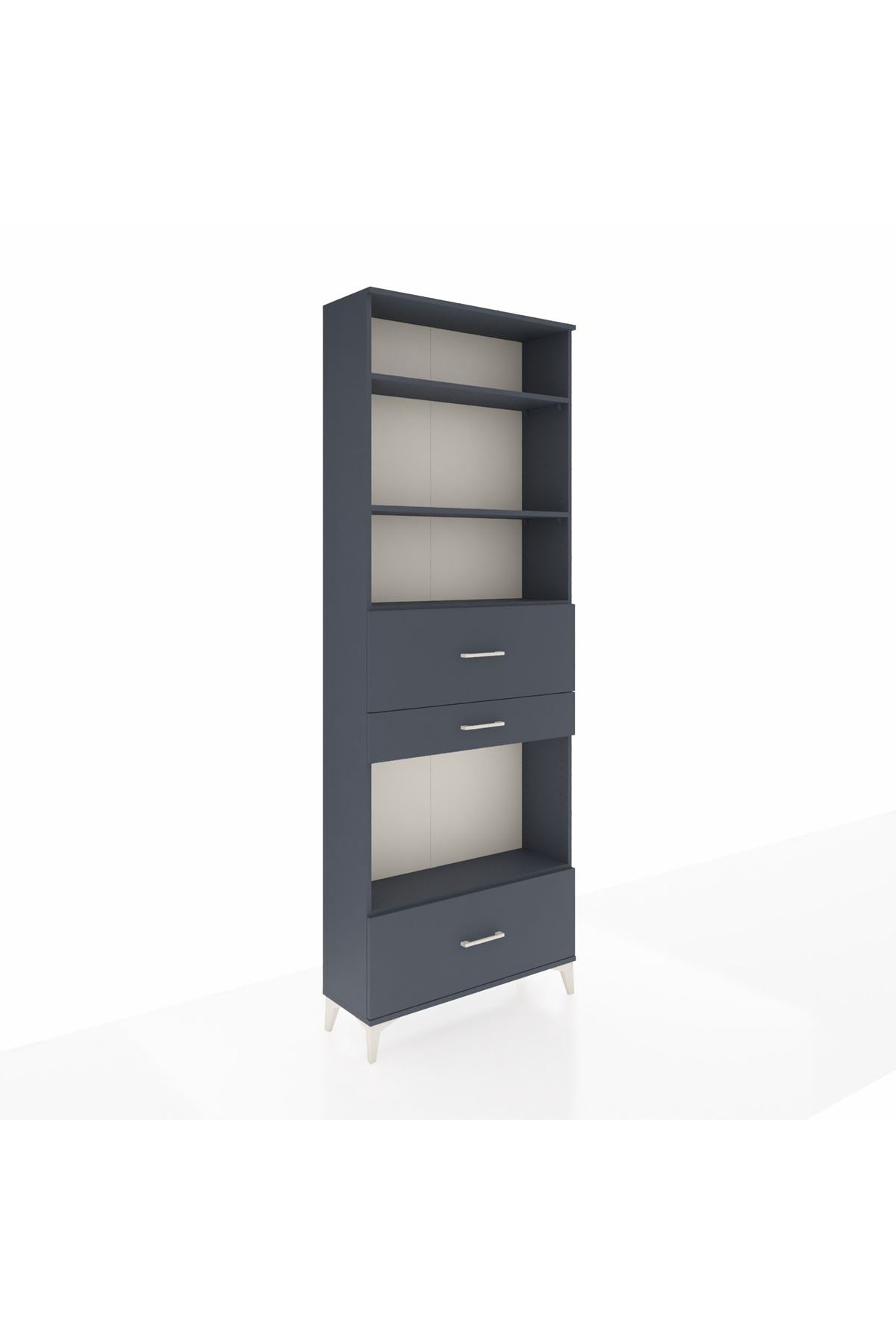 Arges Dolap 4 Raflı 3 Çekmeceli 88x30x243 - S33M174V5A