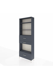 Arges Dolap 4 Raflı 3 Çekmeceli 88x30x243 - S33M174V5A