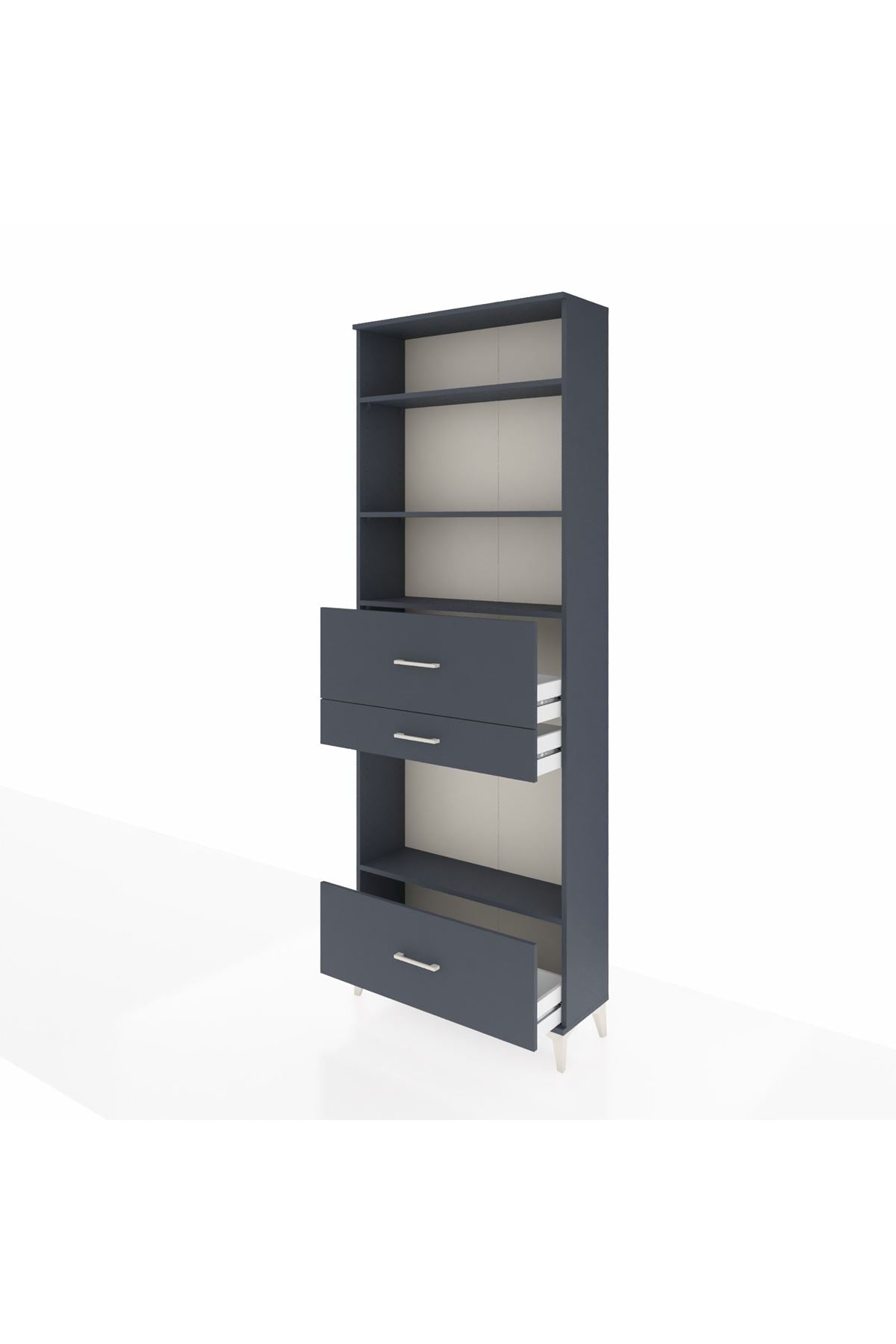 Arges Dolap 4 Raflı 3 Çekmeceli 88x30x243 - S33M174V5A