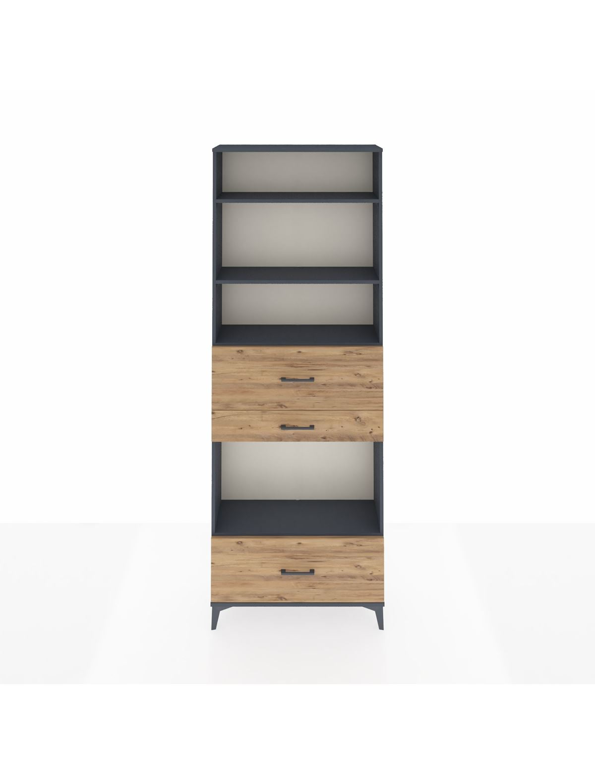 Arges Dolap 4 Raflı 3 Çekmeceli 88x30x243 - S33M174V6A