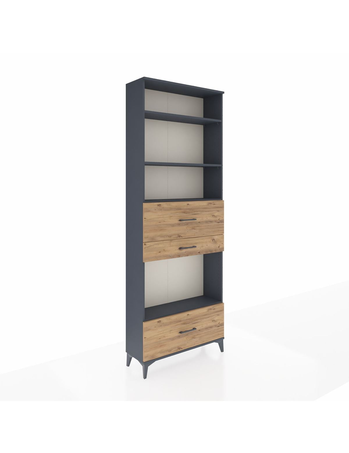 Arges Dolap 4 Raflı 3 Çekmeceli 88x30x243 - S33M174V6A
