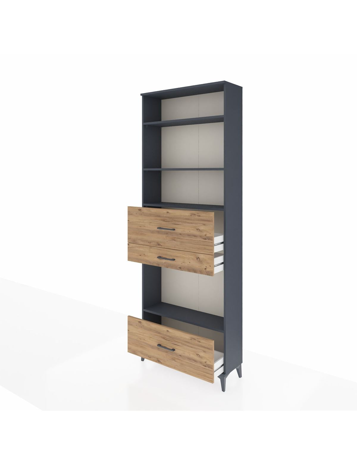 Arges Dolap 4 Raflı 3 Çekmeceli 88x30x243 - S33M174V6A