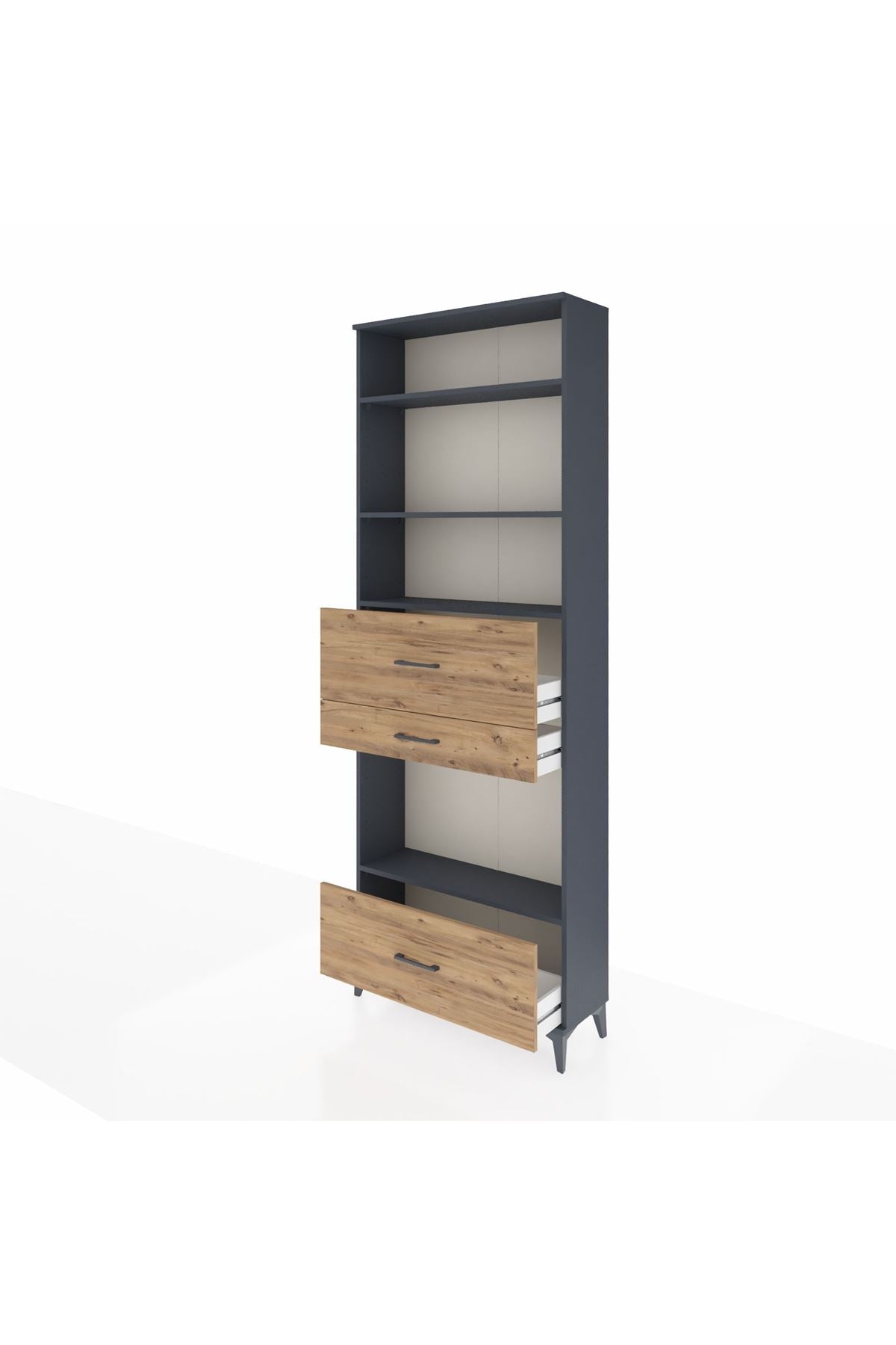 Arges Dolap 4 Raflı 3 Çekmeceli 88x30x243 - S33M174V6A