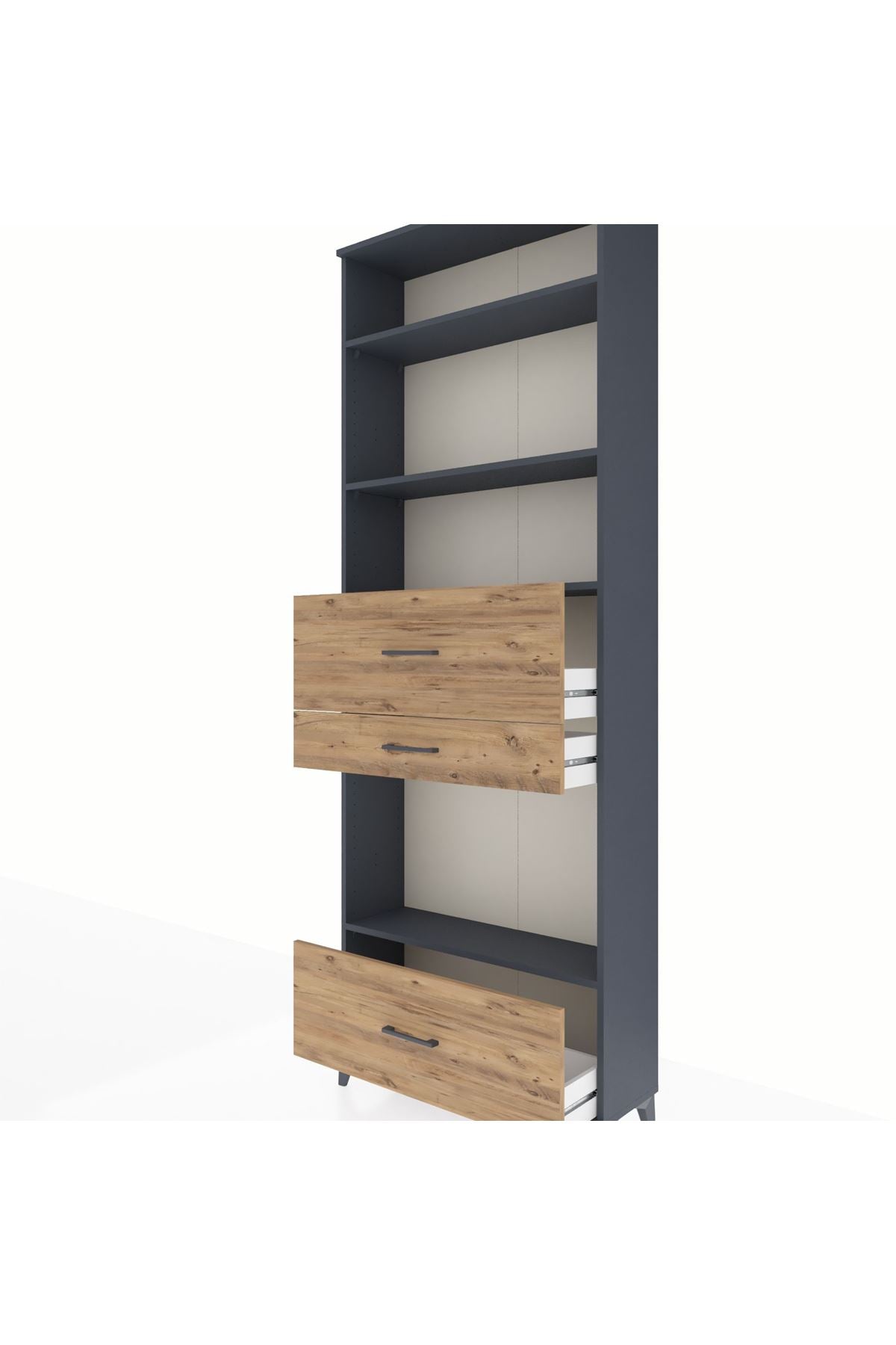 Arges Dolap 4 Raflı 3 Çekmeceli 88x30x243 - S33M174V6A