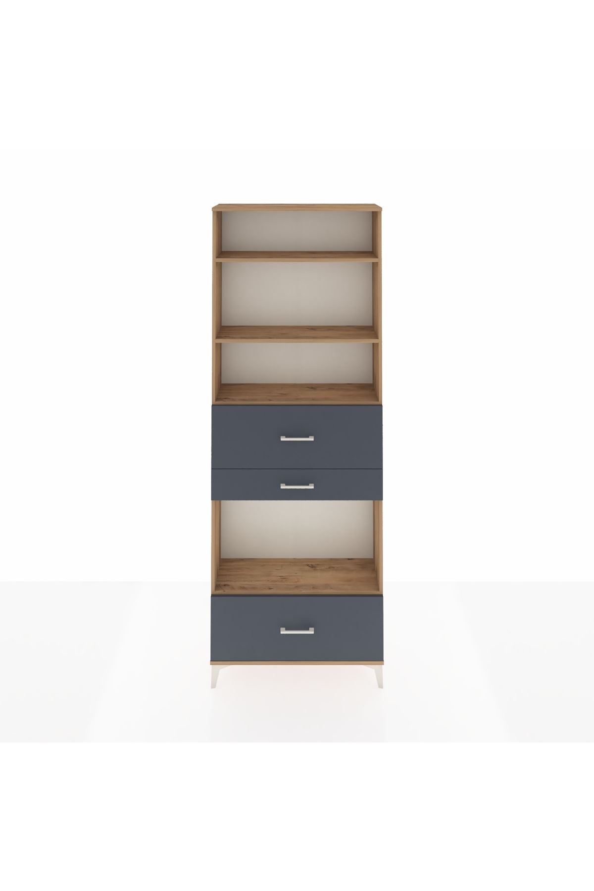 Arges Dolap 4 Raflı 3 Çekmeceli 88x30x243 - S33M174V8A