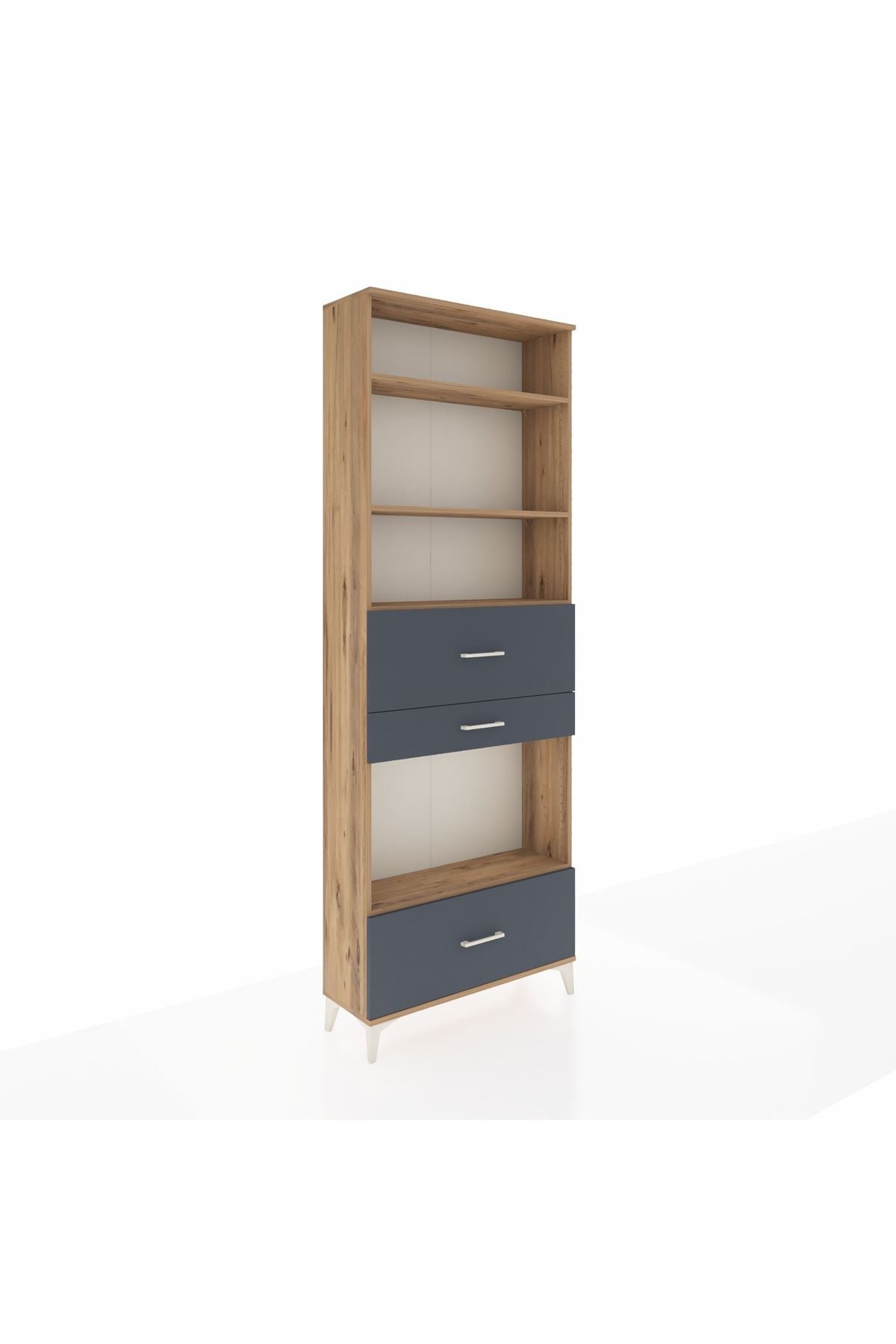 Arges Dolap 4 Raflı 3 Çekmeceli 88x30x243 - S33M174V8A