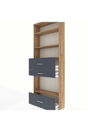 Arges Dolap 4 Raflı 3 Çekmeceli 88x30x243 - S33M174V8A