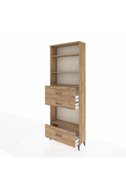 Arges Dolap 4 Raflı 3 Çekmeceli 88x30x243 - S33M174V9A