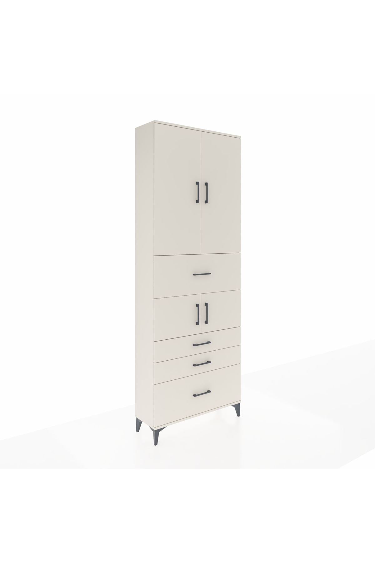 Arges Dolap 4 Raflı 4 Çekmeceli 4 Kapaklı 88x30x243 - S33M175V1A