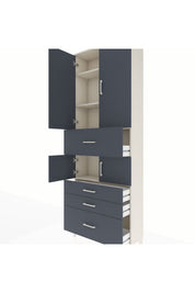 Arges Dolap 4 Raflı 4 Çekmeceli 4 Kapaklı 88x30x243 - S33M175V2A