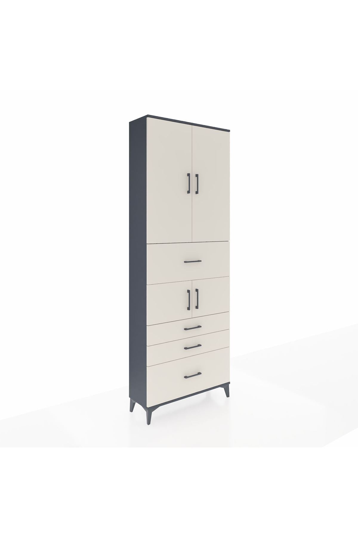 Arges Dolap 4 Raflı 4 Çekmeceli 4 Kapaklı 88x30x243 - S33M175V4A