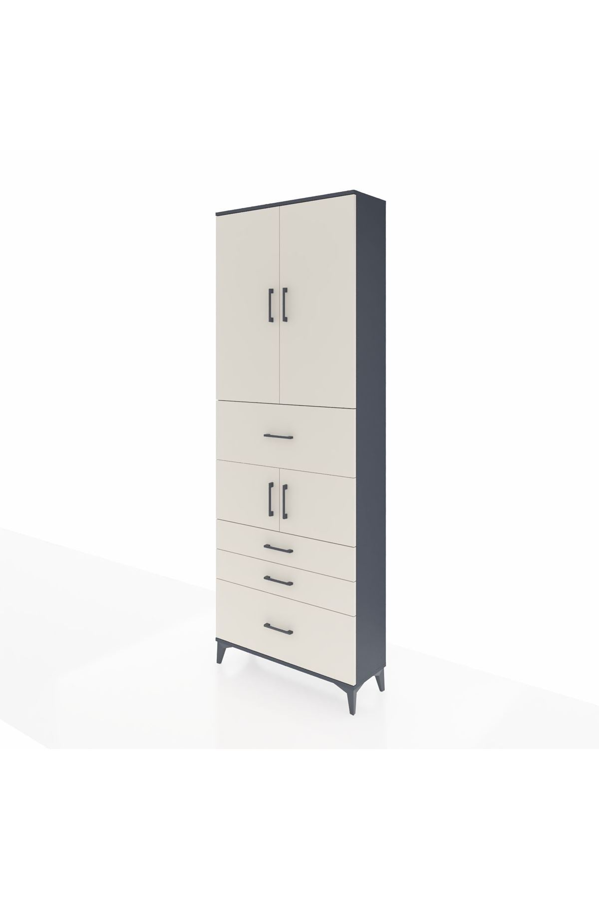 Arges Dolap 4 Raflı 4 Çekmeceli 4 Kapaklı 88x30x243 - S33M175V4A
