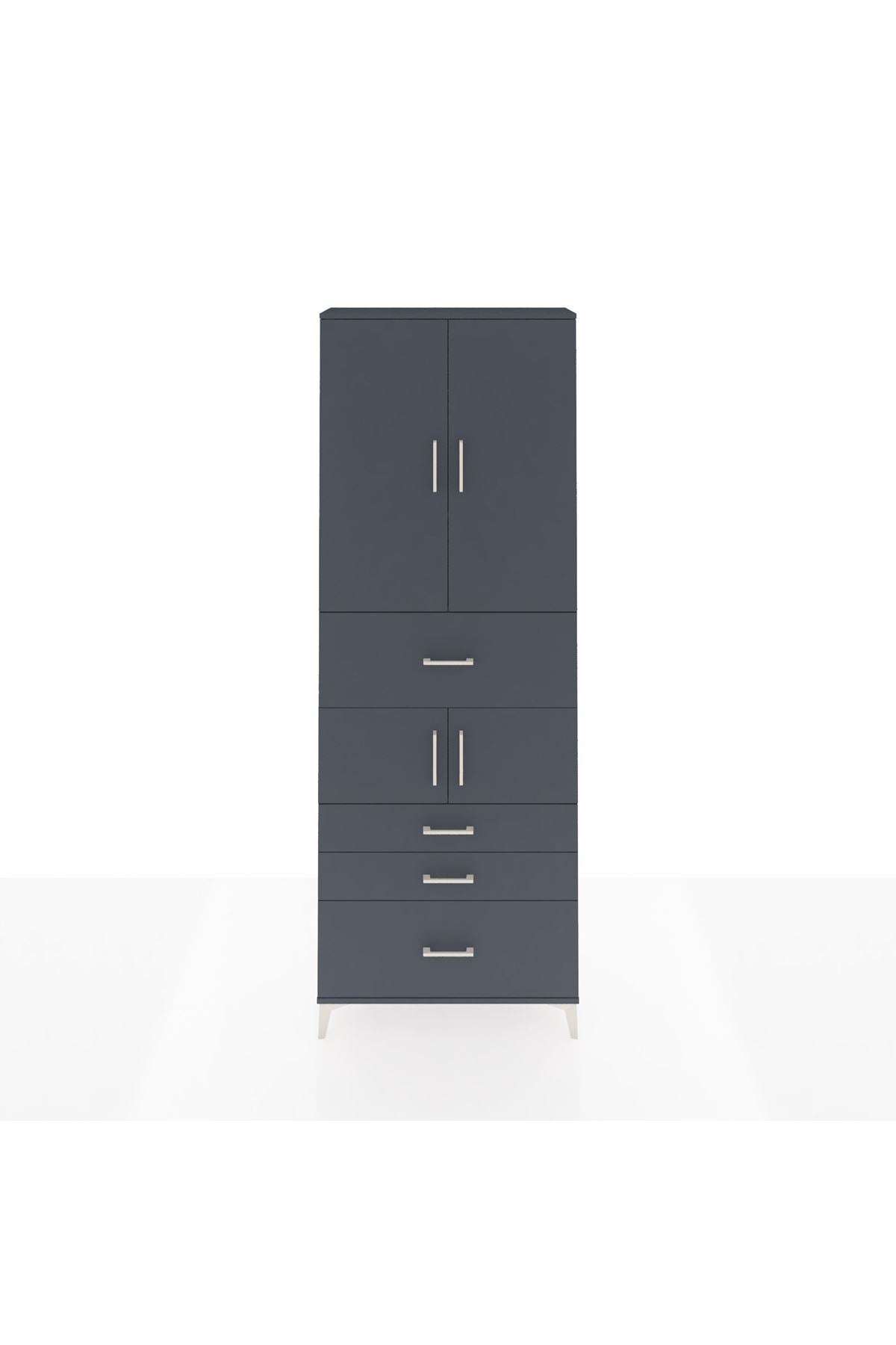 Arges Dolap 4 Raflı 4 Çekmeceli 4 Kapaklı 88x30x243 - S33M175V5A
