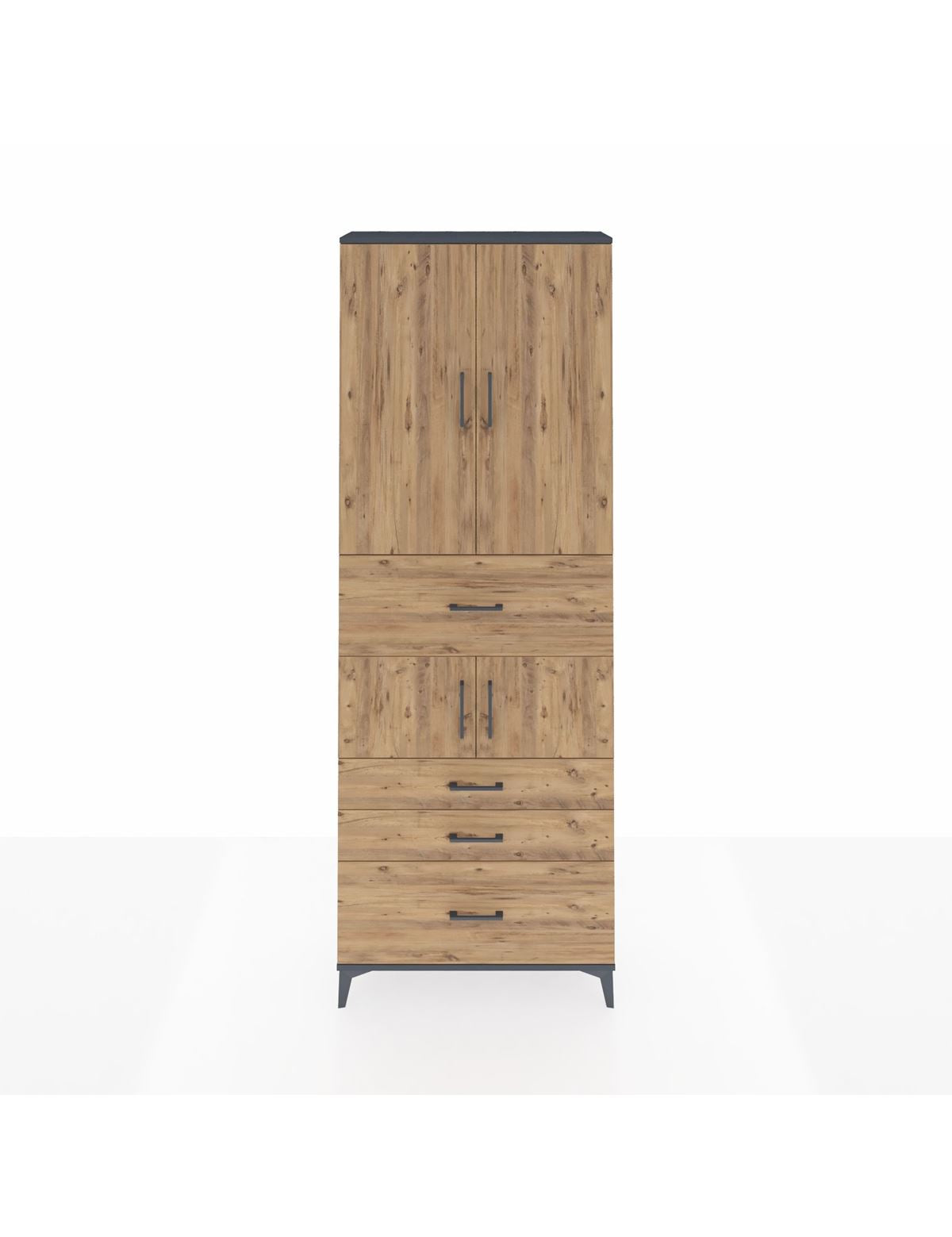 Arges Dolap 4 Raflı 4 Çekmeceli 4 Kapaklı 88x30x243 - S33M175V6A