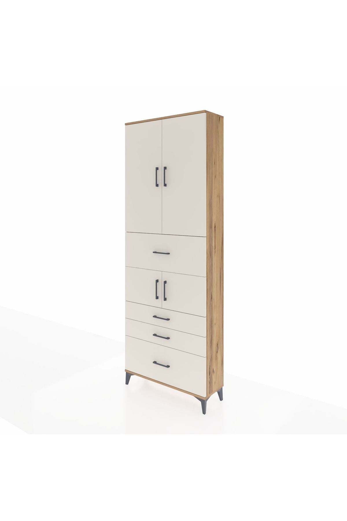 Arges Dolap 4 Raflı 4 Çekmeceli 4 Kapaklı 88x30x243 - S33M175V7A