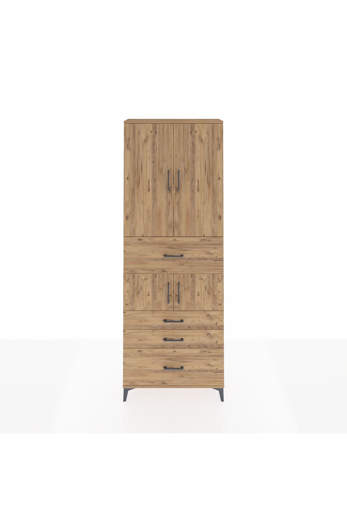 Arges Dolap 4 Raflı 4 Çekmeceli 4 Kapaklı 88x30x243 - S33M175V9A