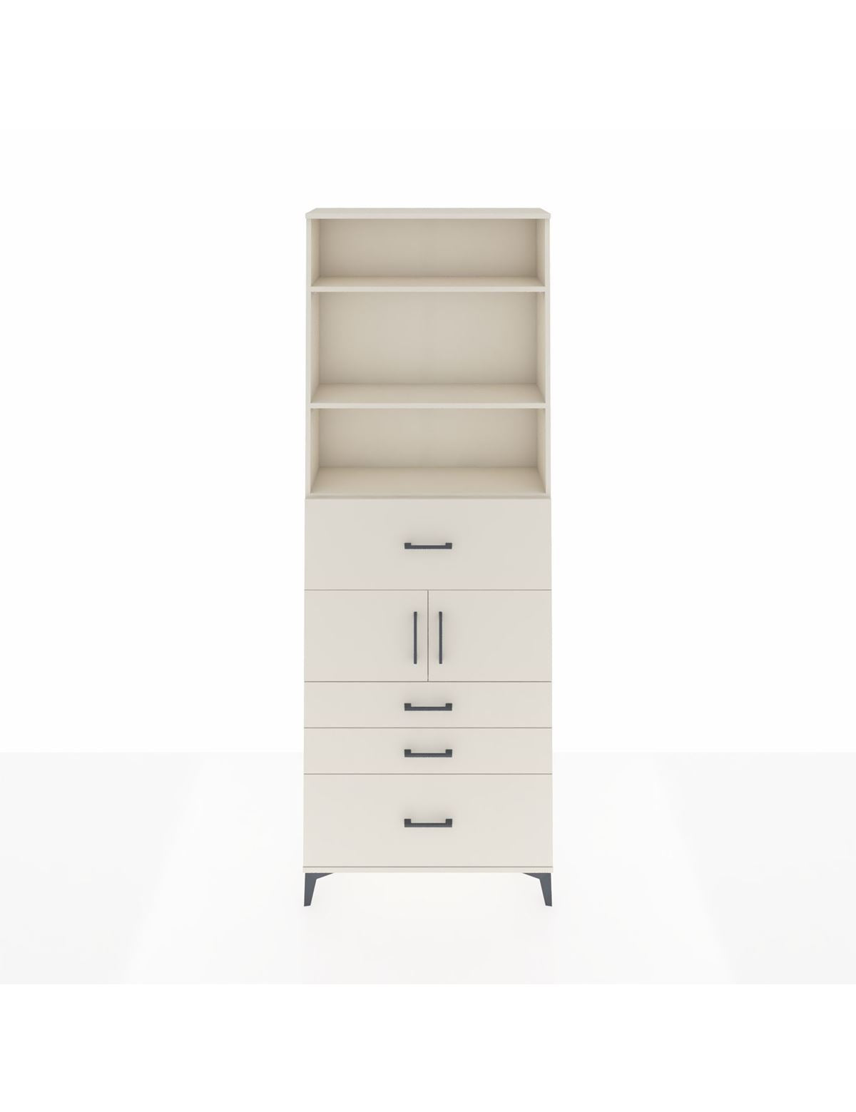 Arges Dolap 4 Raflı 4 Çekmeceli 2 Kapaklı 88x30x243 - S33M176V1A