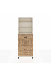 Arges Dolap 4 Raflı 4 Çekmeceli 2 Kapaklı 88x30x243 - S33M176V3A